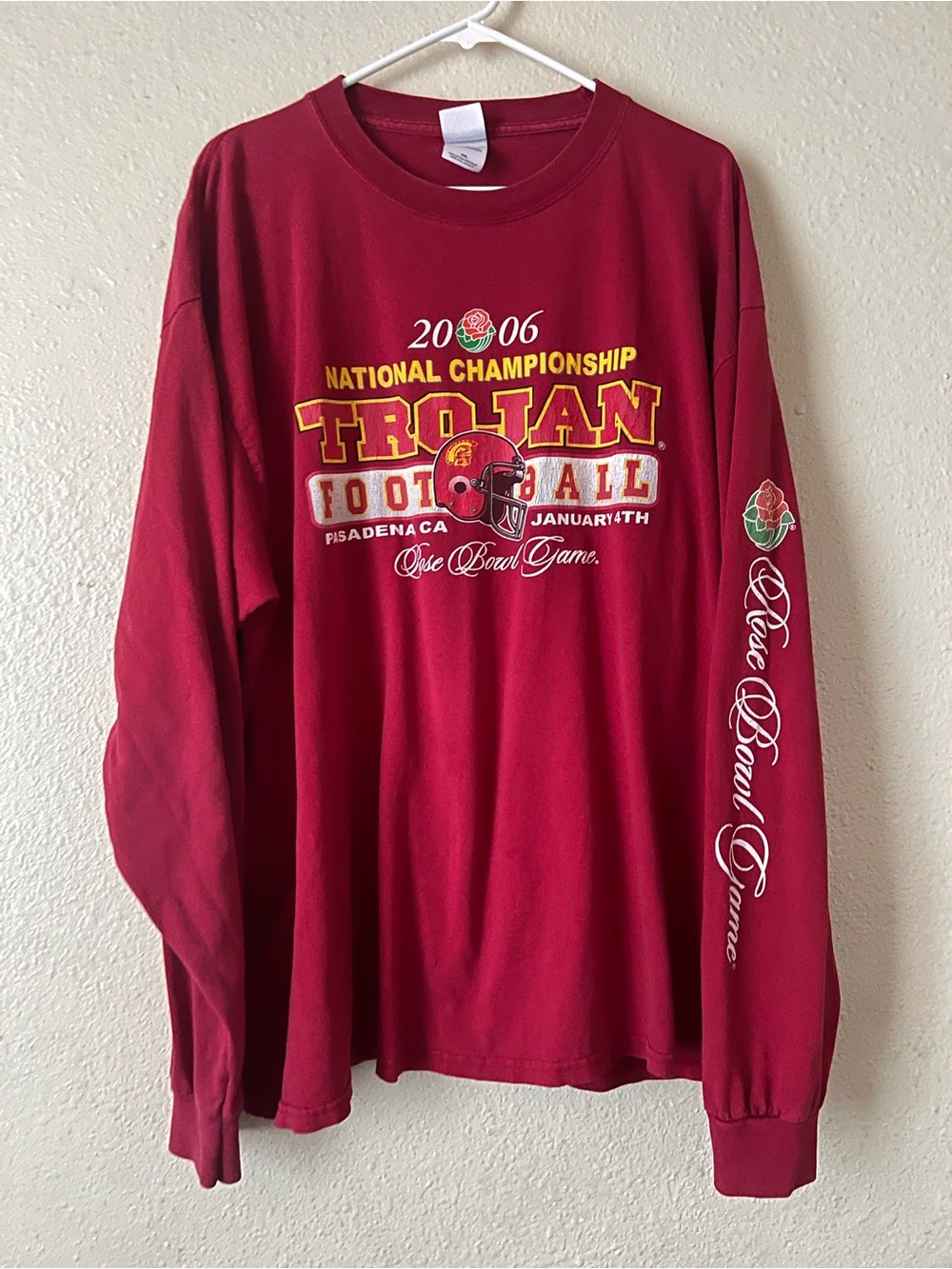 Gildan Cardinal Red USC Trojan National Championship Football Tee